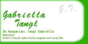 gabriella tangl business card